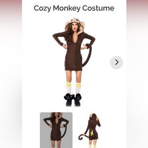 Monkey dress costume worn once. Perfect for Halloween.